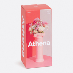Ваза для цветов 25см Doiy Athena розовая