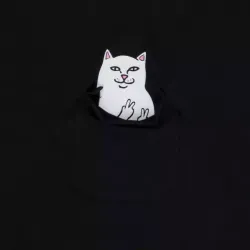 Футболка Rip N Dip Lord Nermal Peace Pocket Tee (Black)