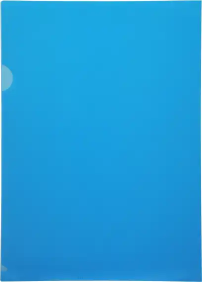 Папка-уголок Бюрократ -E310/1BLU A4 пластик 0.18мм синий