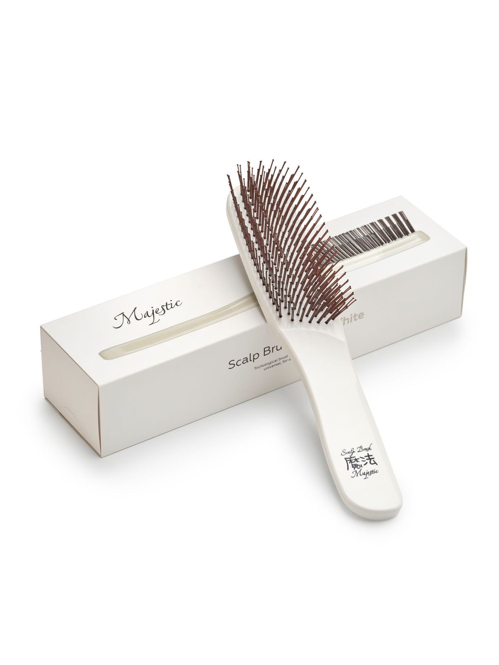 Расческа Majestic Scalp Brush белый жемчуг