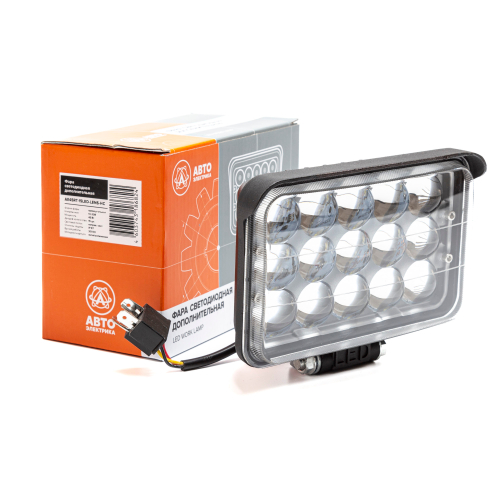 AE45RT-15LED-LENS-HC Фара светодиодная дополнительная, прямоугольная 158*66*110, направленный свет, 15 диодов, линзованная, крепление по центру, 45 Вт, 10-30 В
