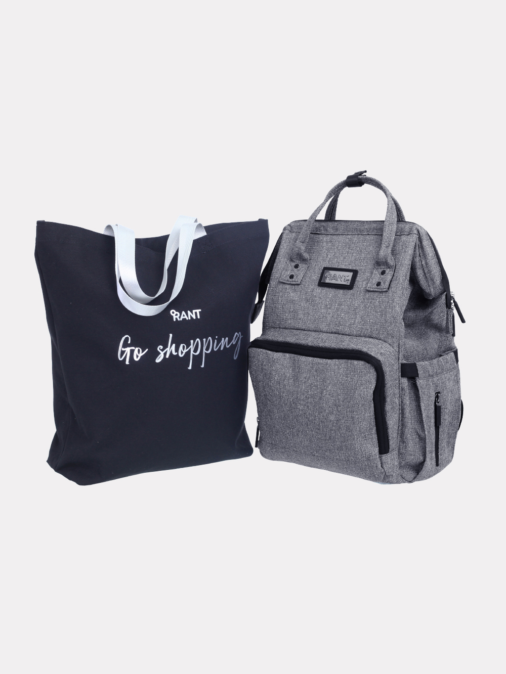 СУМКА ДЛЯ МАМЫ + ШОППЕР RANT SHOPPING SET TRENDS GREY