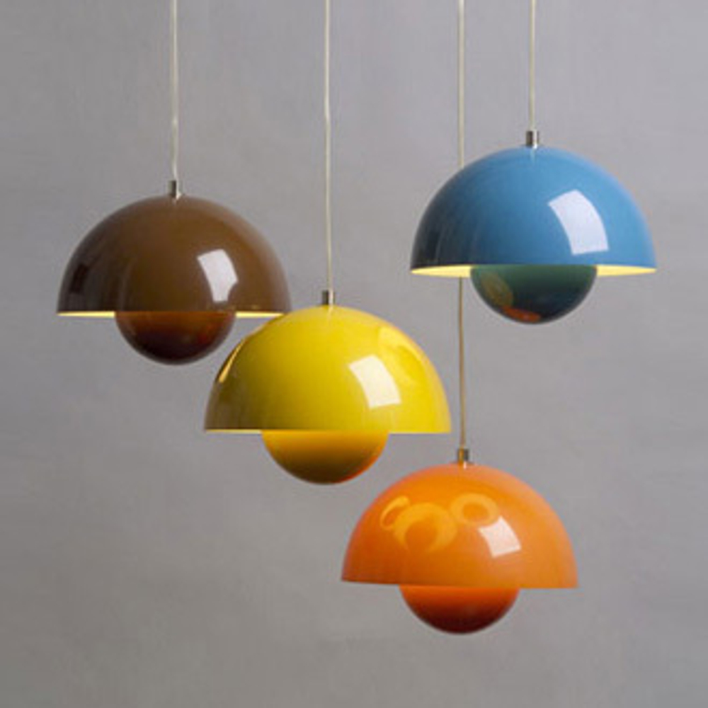 Люстра Flowerpot by Verner Panton (белая)
