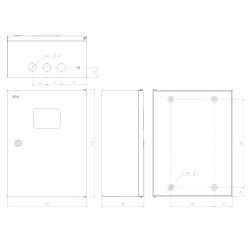 Корпус металлический ЭРА SIMPLE ЩМПг-04 с окном (400х300x175) IP54 У2 серый | Электротовары