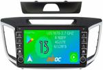 Магнитола для Hyundai Creta 2016-2021 - Airoc AB-2010 (кнопки и крутилки), Android 13, Быстрая, SIM-слот, CarPlay