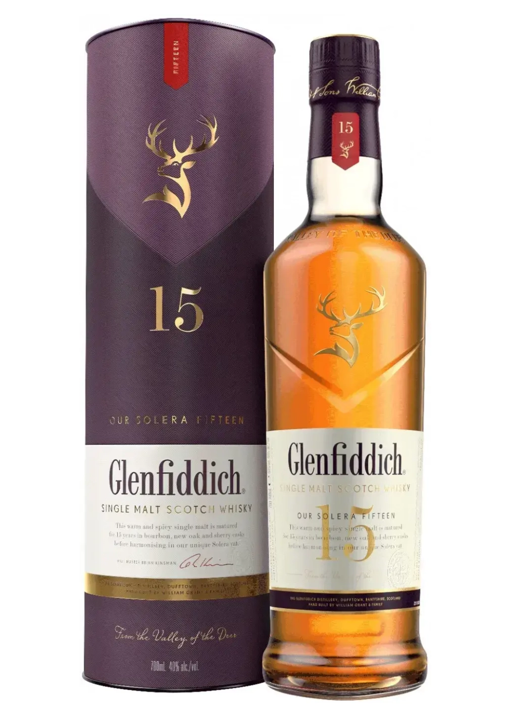 Виски Glenfiddich 15 Y.O. 0,7 л. В тубе