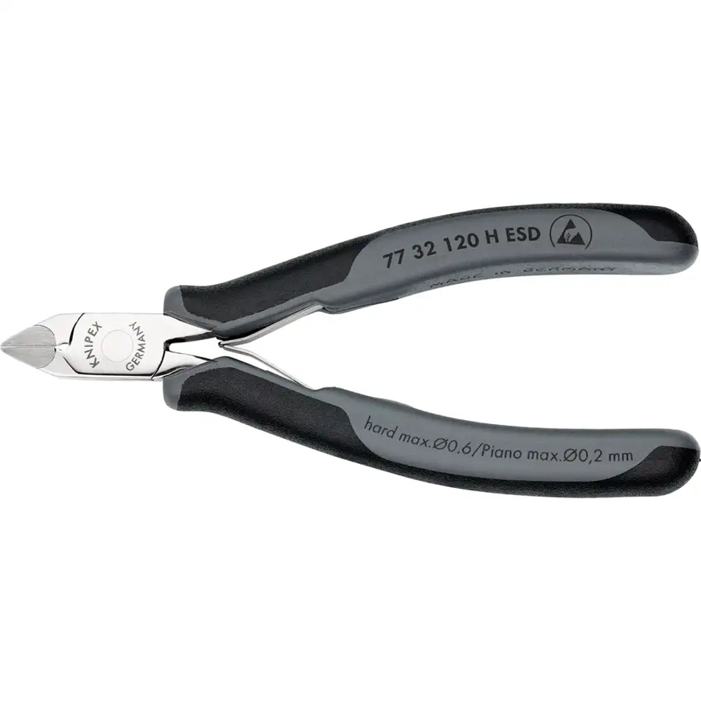 Кусачки боковые для электроники антистатические 120 мм Knipex 77 32 120 H ESD