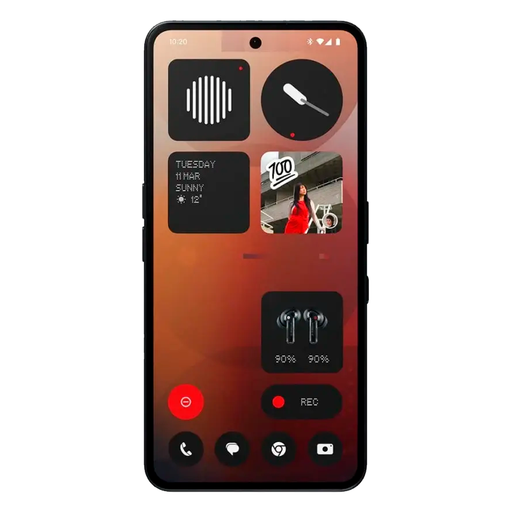 Смартфон Nothing Phone (3a) 8/128GB, Black (Черный)