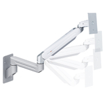 ErgoFount DFS-102W Настенное крепление для монитора диагональю до 27'' с двухколенным вылетом и газово-пружинным амортизатором. Цвет - серебристый