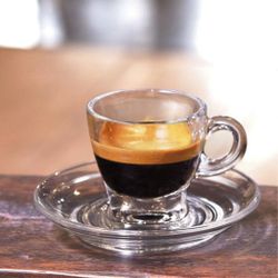 Чашка 70 мл кофейная "Espresso Caffe Premio" d 8,4 см h6,1 см стекло Ocean [6]