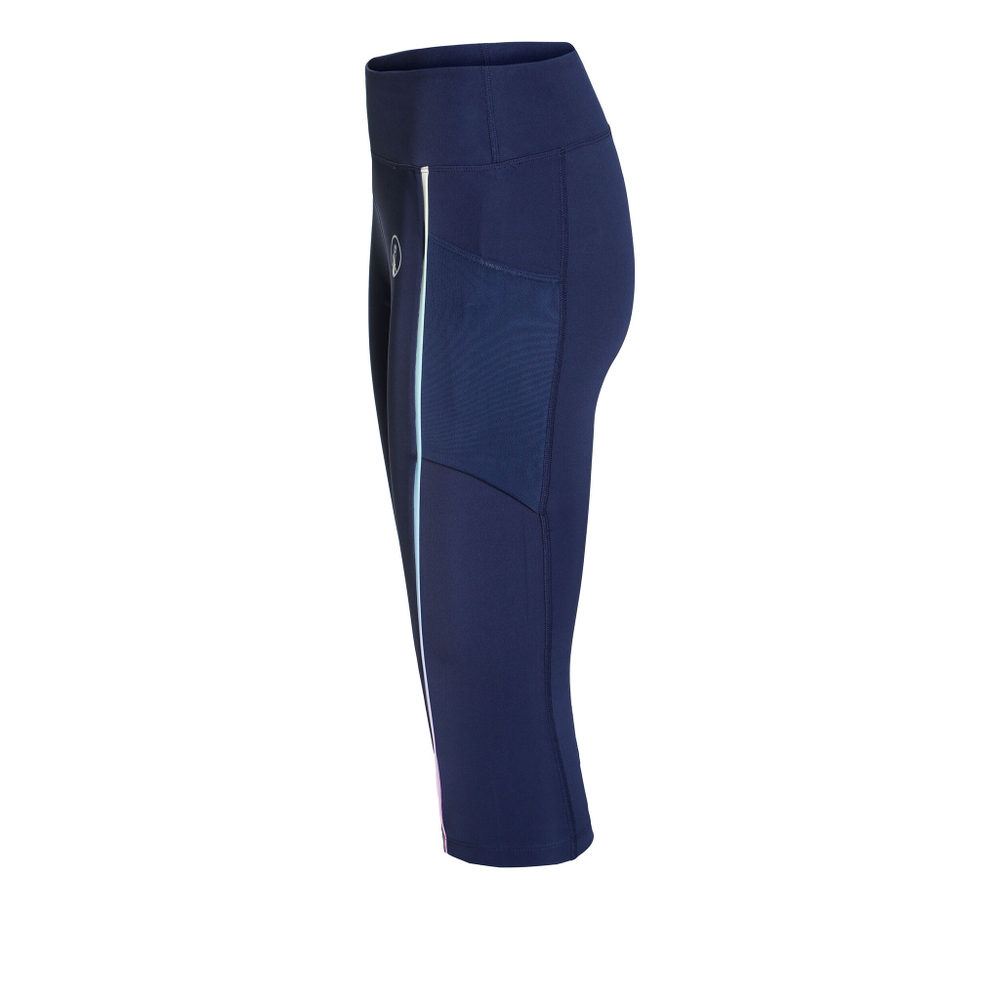 Женские теннисные брюки Quiet Please Rainbow Backswing Tight Women - Blue