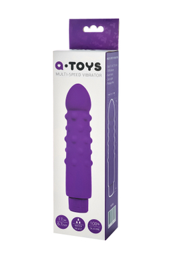 Нереалистичный вибратор A-Toys by TOYFA Dowk, силикон, фиолетовый, 17 см