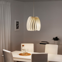 IKEA SKYMNINGEN  (ИКЕА СКЙМНИНГЕН)  -  Лампа подвесная - белая 42 см
