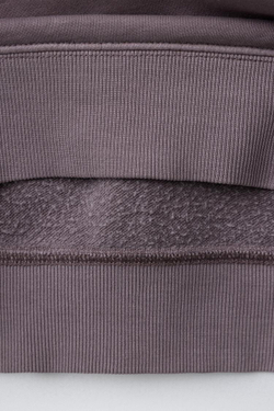 ZARA ТОЛСТОВКА ИЗ ТКАНИ С ЭФФЕКТОМ ПОТЕРТОСТИ С НАДПИСЬЮ, СЛИВОВЫЙ