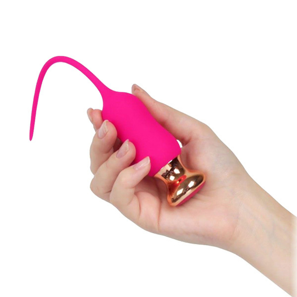 Розовый тонкий стимулятор 23см I-Moon Nipple Vibrator MY-1702