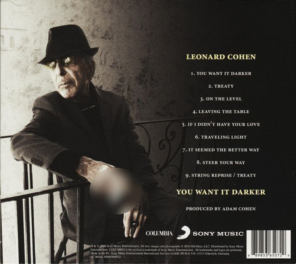 Leonard Cohen — You Want It Darker (CD)
