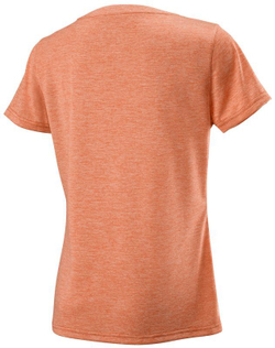 Женская футболка теннисная Wilson Uwii Script Tech Tee - burn orange