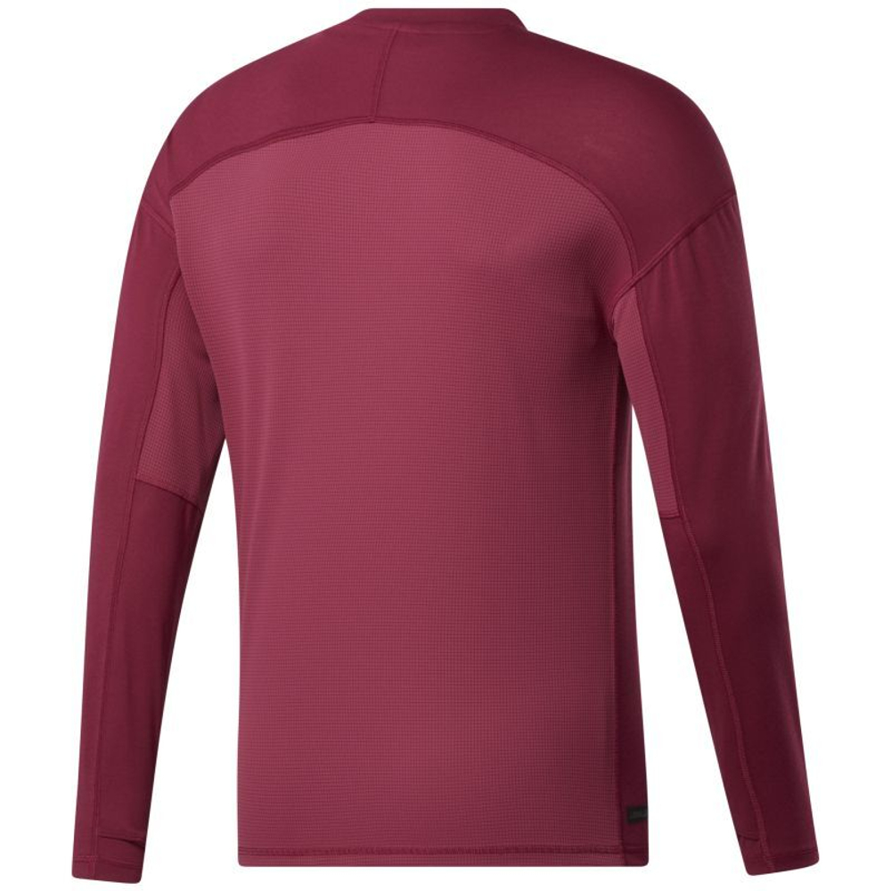 Мужская теннисная футболка теннисная Reebok Les Millis LS Tee M - punch berry