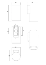 Фасадный светильник Arte Lamp TORCULAR A1813AL-1BK, 1хLED