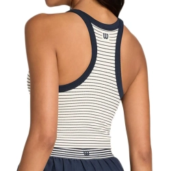 Женский топ теннисный Wilson On The Daily Brami - classic navy/sandrift