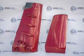 Обтекатель кабины красный левый Shacman X5000
