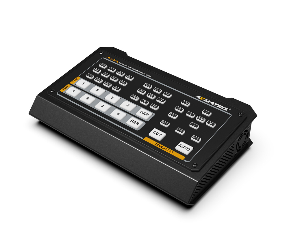 Видеомикшер AvMatrix HVS0401U, компактный, 4CH, HDMI/DP, USB