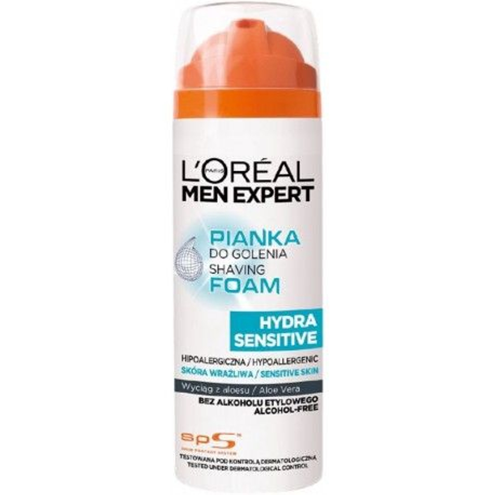 L'Oral Men Expert Пена для бритья Hydra Sensitive для чувствительной кожи 200 мл (Франция)