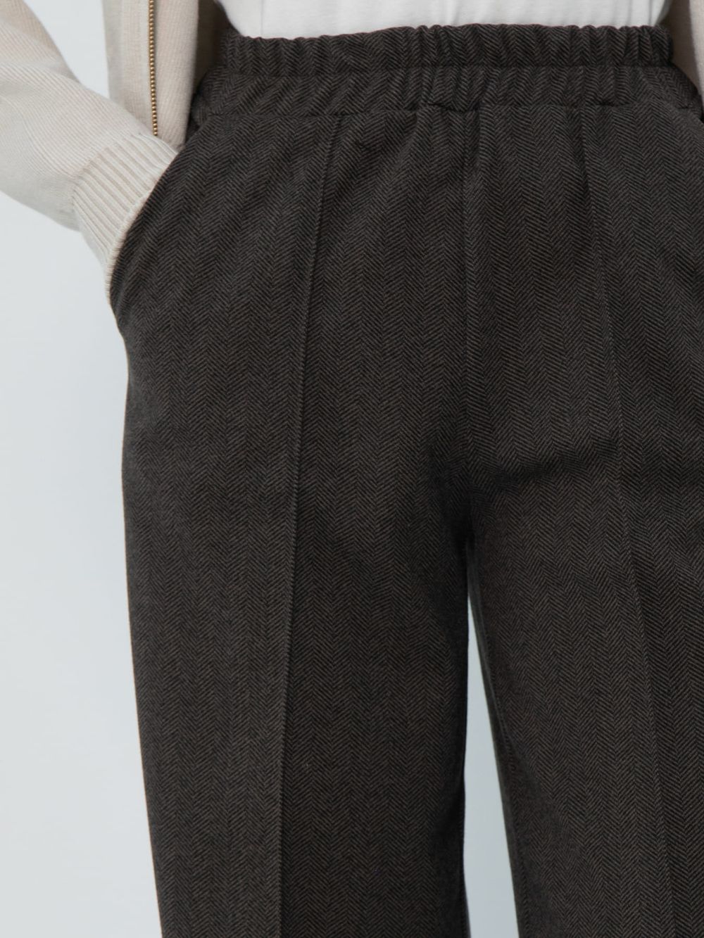 Брюки утепленные трикотажные Вильнюс (капучино) Б16419-5М LT Collection
