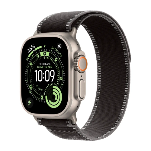 Умные часы Apple Watch Ultra 3 (2025) GPS + Cellular, 49mm, Natural Titanium Case with Black/Charcoal Trail Loop, M/L