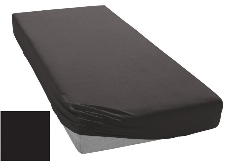 Простыня трикотажная 90-110x200 Elegante 8000 черная