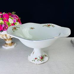 Lenardi 205-380 Фруктовница 31х18 см на ножке ДОМИНИКА в под.у.п(х4)Фарфор
