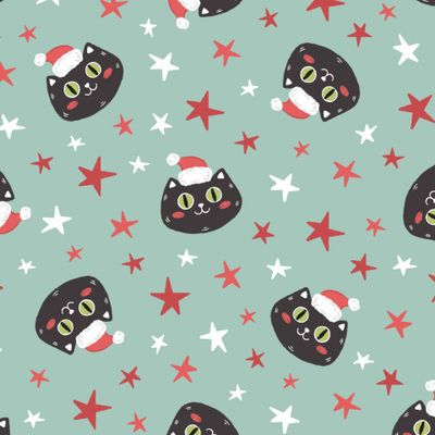 Котики новогодние