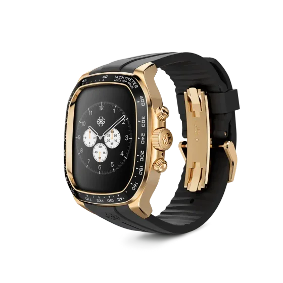 Корпус для Apple Watch CRS46 - Золотистый/Чёрный
