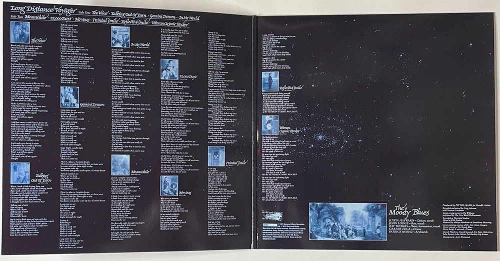 Винтажная виниловая пластинка LP The Moody Blues Long Distance Voyager (EU 2018)