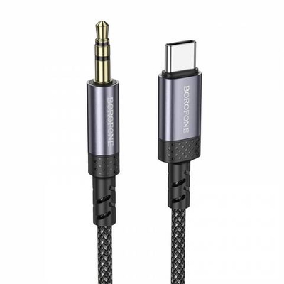 Аудио кабель AUX на Type-C Borofone BL24 (grey)