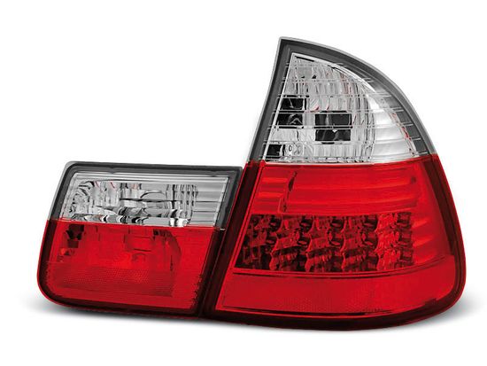 Задние фонари Bmw 3 E46 red white led