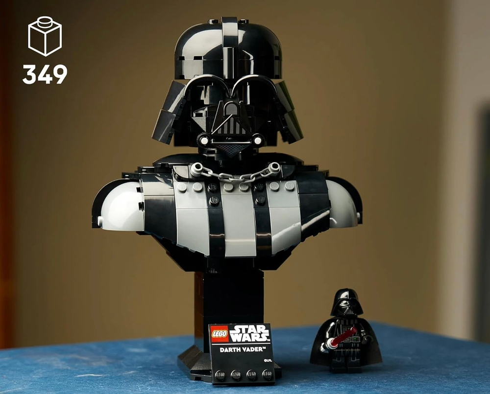Конструктор Лего Звёздные войны Бюст Дарта Вейдера 75439 | LEGO Star Wars Darth Vader Bust коллекционная 349 детали 18+