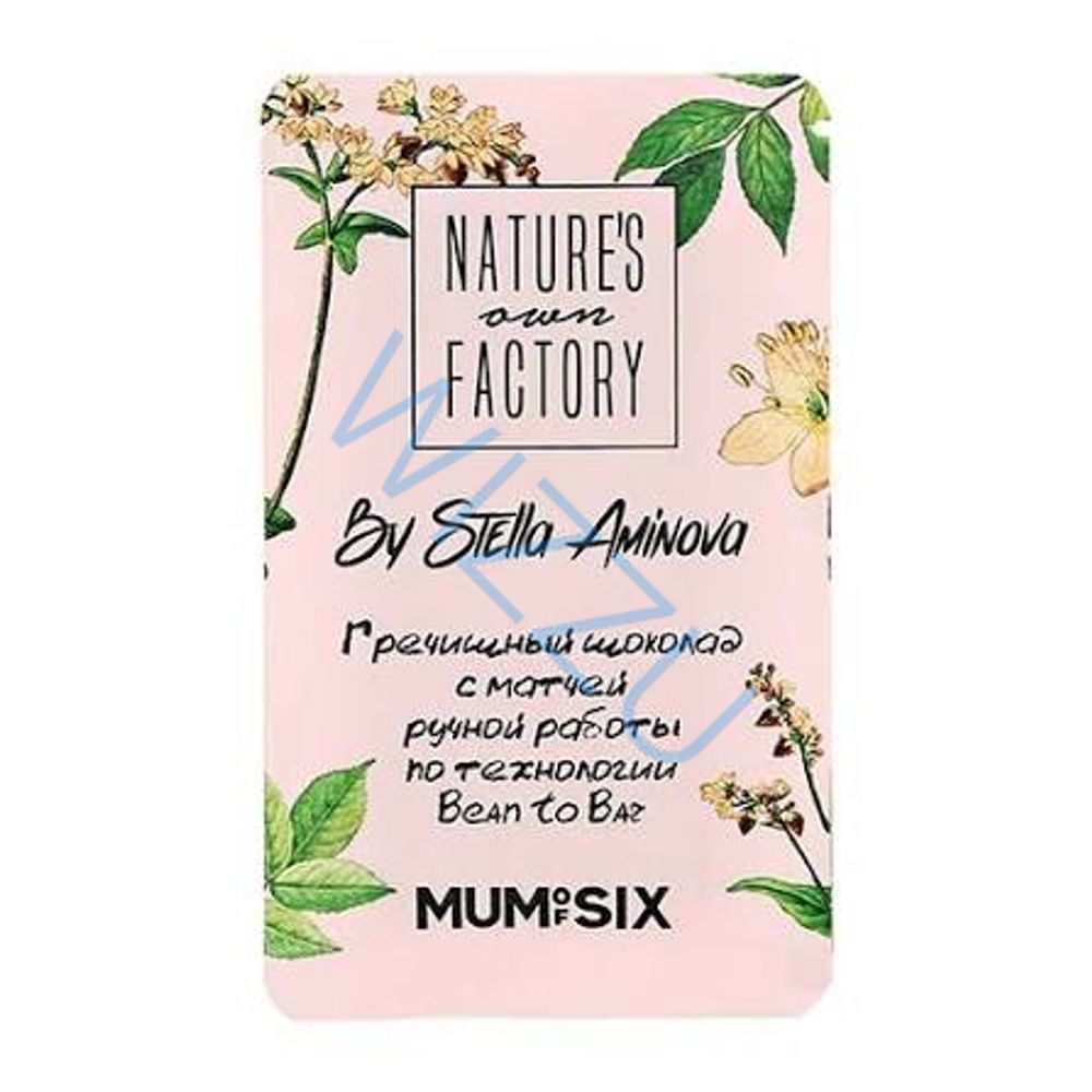 Гречишный шоколад Nature's own factory с Матчей без молока и сахара 20гр