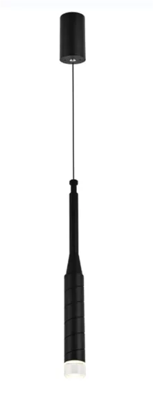 Светильник подвесной светодиодный Rilon 1091B BLACK, 5 Вт, чёрный