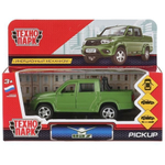 Модель ин. мет. "Uaz Pickup" 12см, открыв. двери, зеленый в коробка PICKUP-GN (Технопарк)