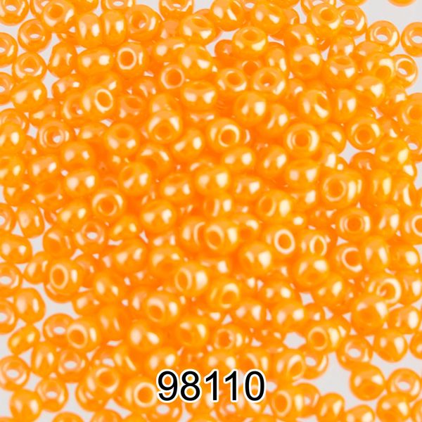 Бисер Preciosa 10/0 (2.3 мм), 500 г, 98110 (Ф158) оранжевый