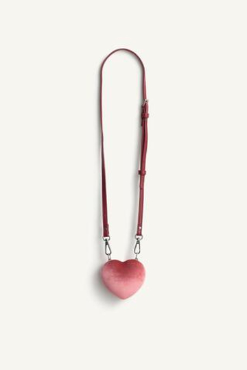 ZARA СУМКА В ФОРМЕ СЕРДЦА - LIMITED EDITION, КРАСНЫЙ