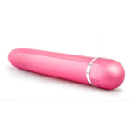 Розовый тонкий классический вибратор Slimline Vibe - 17,8 см. (Цвет: розовый)
