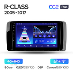Teyes CC2 Plus 9"для Mercedes Benz R-Class 2005-2017