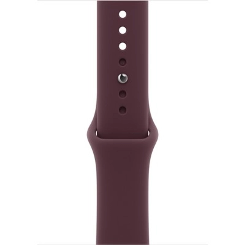 Apple Watch S12 46 mm Radiant Gold Titanium Case | Burgundy Sport Band, S/M