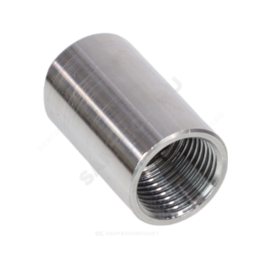 Муфта спринклерная приварная сталь Ду 15 1/2" L=20 мм с фрезеровкой ASTRA
