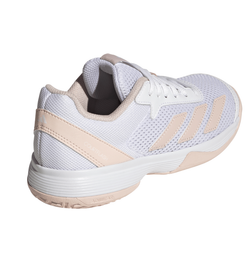 Детские Кроссовки теннисные  Adidas Courtflash K - cloud white/wonder quartz/cloud white