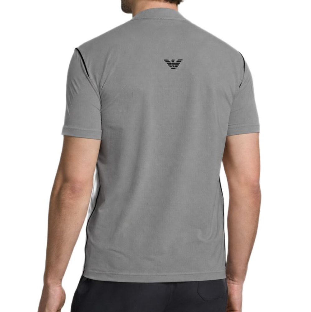 Мужское теннисное поло EA7 Jersey — smoked pearl