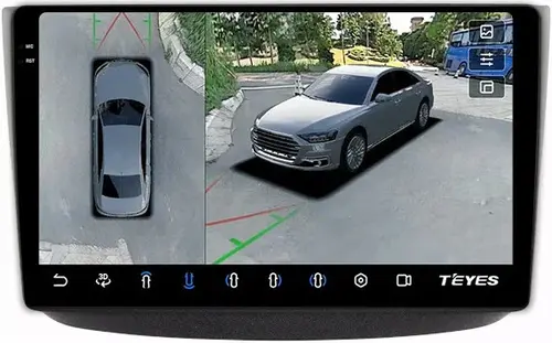 Магнитола для Mercedes-Benz Viano/Vito W639 2003-2006 - Teyes CC3-2K-360 на Android 10, Быстрая, 2K QLED, CarPlay, 4G SIM-слот, 4 камеры в комплекте