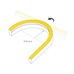 Лента герметичная MOONLIGHT-SIDE-A168-4x10mm 24V Warm2300 (7.2 W/m, IP65, 5m, wire x2) (Arlight, Вывод прямой, 3 года)